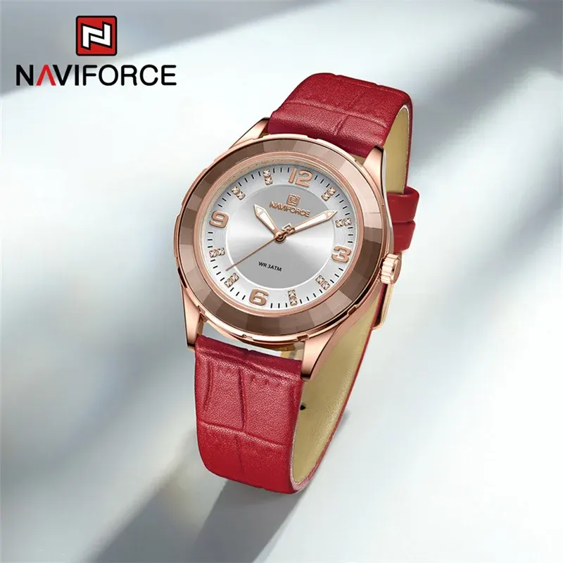 Naviforce NF5040 Fashion Silver Dial Ladies Watch